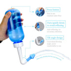 WATERPULSE Neti Pot, Neti Pot Sinus Rinsing,300ml Neti Pot Sinus Rinsing Kit with Thermometer Sticker for Adult & Kid BPA Free (