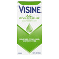 Visine A.C. Itchy Eye Relief Eye Drops with Astringent Zinc Sulfate & Redness Reliever Tetrahydrozoline HCl for Relief of Red, I