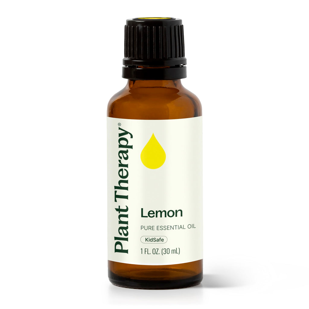 Plant Therapy Lemon Essential Oil for Diffuser 30 mL (1 oz) 100% Pure, Undiluted, Natural Aromatherapy, Lemon Oil for Skin & Cle