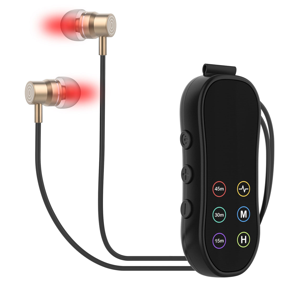 Wireless 2in1 Red Light Device for Ears & Nose, 660nm Red Light & 810nm Near Infrared Light, Clipon Design with Timer Functio