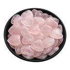 Nvzi Tumbled Polished Natural Rose Quartz Heart Stones, Crystals and Healing Stones Quartz Bulk for Wicca, Reiki, Healing Energy