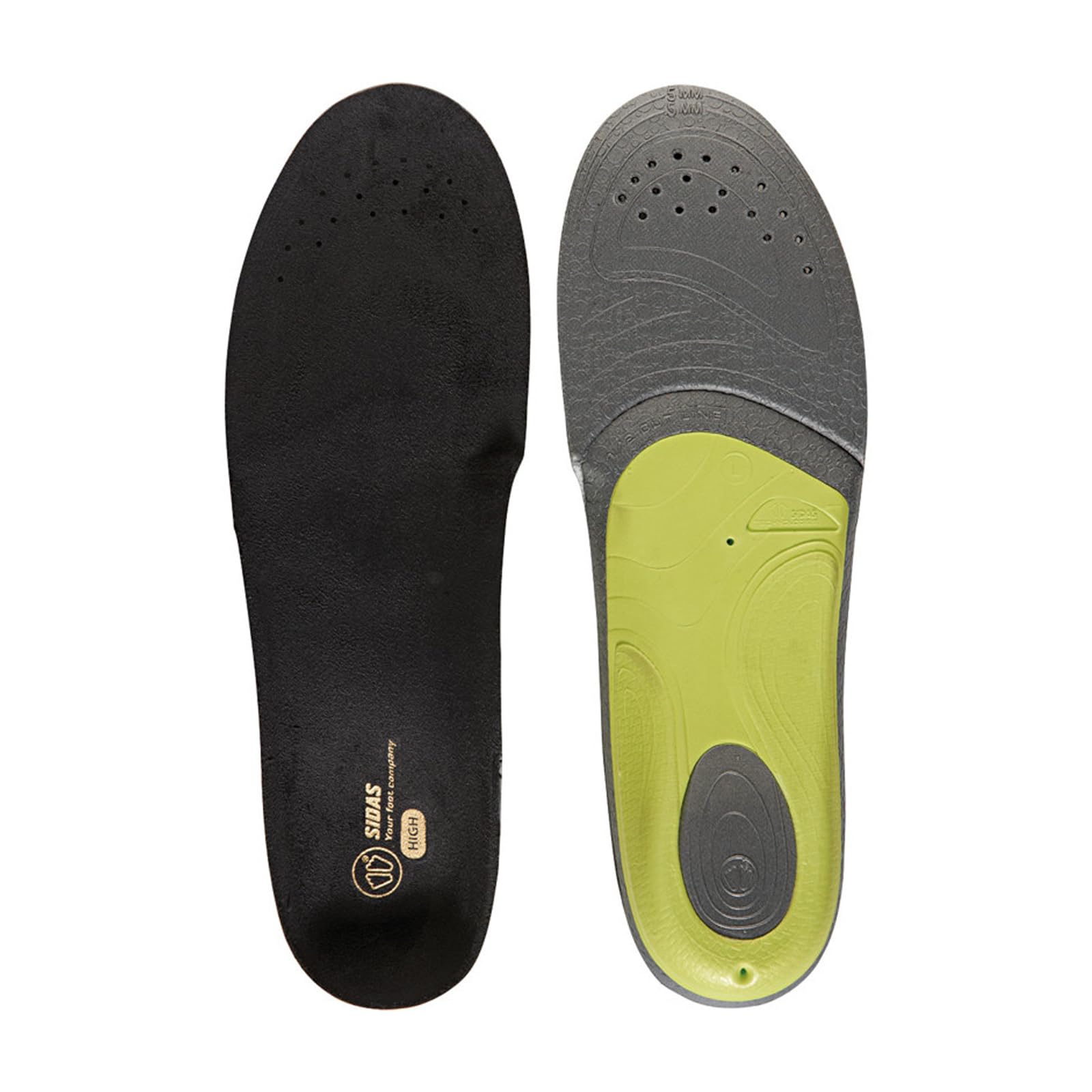 SIDAS Unisex 3Feet Slim High-Arched Feet Breathable Cushioned Everyday Insoles | Cutting Line for Making Half-Insoles, X-Small