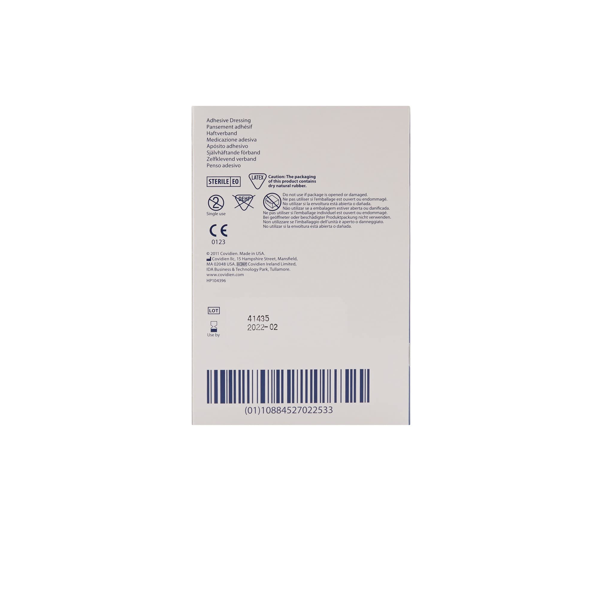 Covidien 6017 Telfa Adhesive Dressing, Sterile 1s in Peel-Back Package, 2 x 3 (Pack of 100)