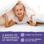 Amazon Brand - Mama Bear Girls Nighttime Underwear for Bedwetting, Overnight Protection, Hypoallergenic, Size L/XL (60-125 lbs)