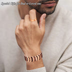 Cigmag 3X Copper Bracelet for Men Triple Ultra Strength Magnets, 99.99% Pure Copper Magnetic Bracelet & Copper Ring Set with Adj