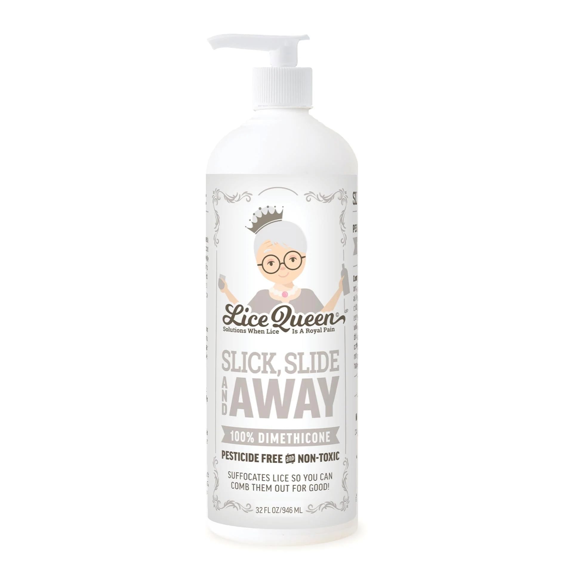 Slick, Slide, & Away - Dimethicone Lice Treatment and Prevention - Gentle, Non-Irritating Formula for All Hair Types
