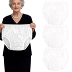 Florith Adult Diaper Cover Plastic Pants, Washable Reusable Waterproof Underwear, Rubber Pants for Adults with Leak Protection, 