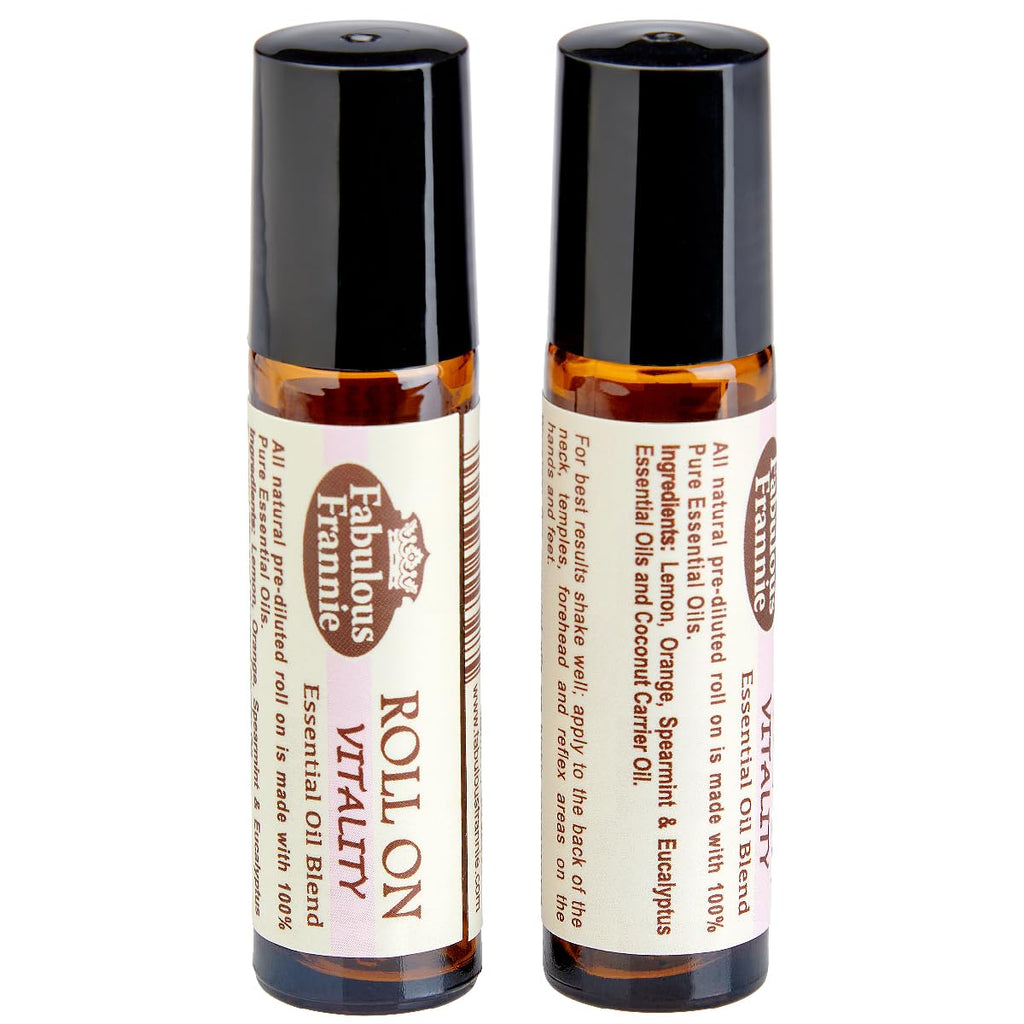 Fabulous Frannie Vitality Essential Oil Blend Roll-On 10 ml Pref-Diluted Made with Pure Essential Oils