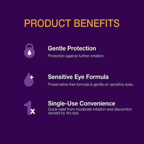 GenTeal Tears Liquid Drops, Single-Use Vials - 36 ct, Pack of 3