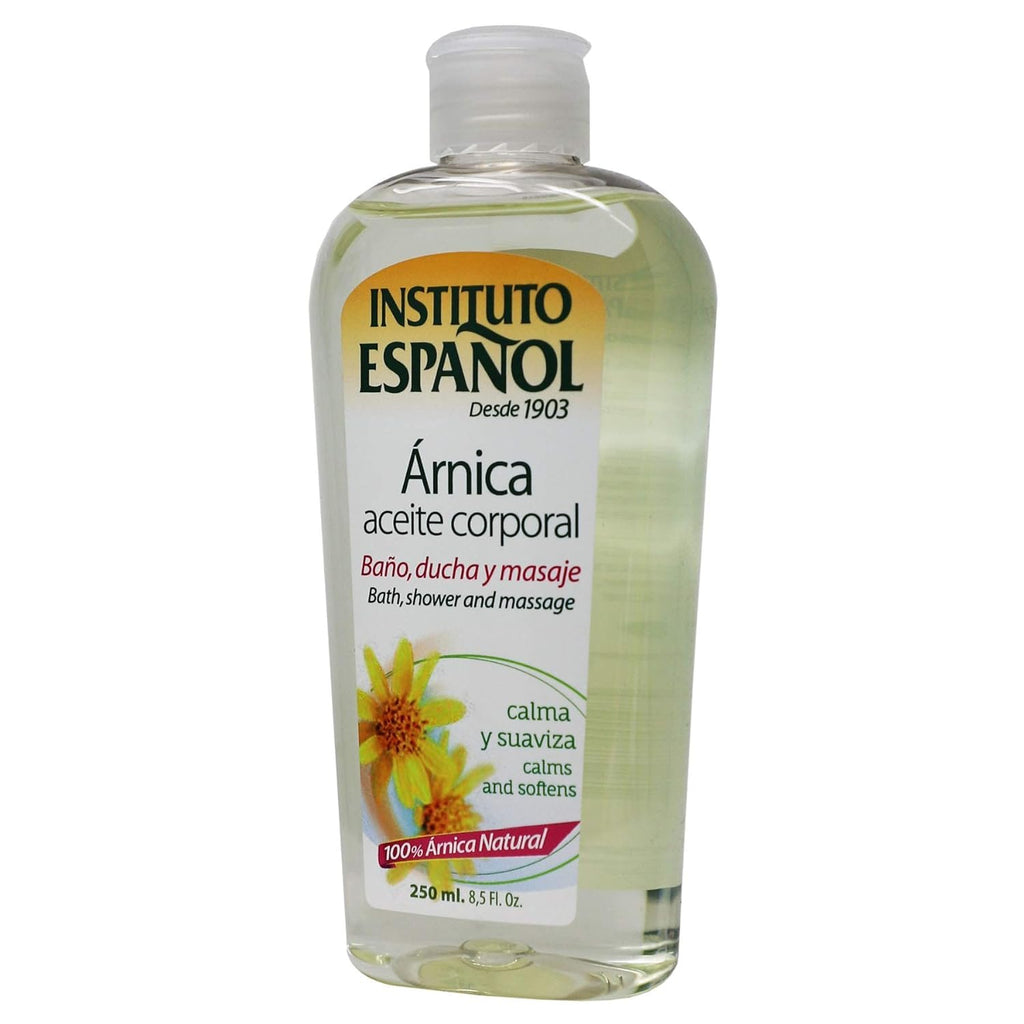 Instituto Espaol Arnica Oil, Body Oil, Fresh Fragrance, 8.5 Fl Oz, Bottle.
