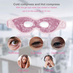Ruzzut Cooling Gel Eye Mask with Eye Holes, 2 PCS Gel Bead Cold Eye Packs for Puffy Eyes & Swelling, Reusable Hot Cold Compress
