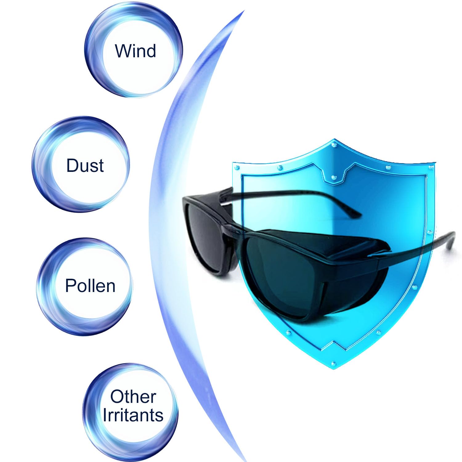 cosycare Hydrating Dry Eyes Glasses with Soft Silicone Moisture Chambers and Moisture Circulation Pad for Dry Eyes Symptoms (Tra