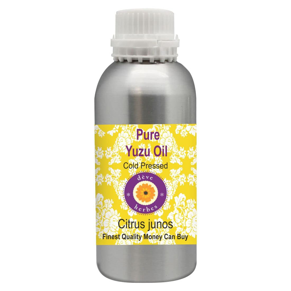Deve Herbes Pure Yuzu Oil (Citrus junos) Cold Pressed 300ml (10 oz)
