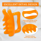KOOBOOK 1Pcs Fascia Cellulite Massager New Shape Neck Shoulder Back Resin Massager Body Massage Tool