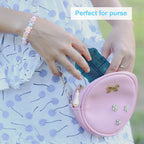 2PCS Travel Pill Box, Cute Pill Organizer, Small Pill Case, Portable Medicine Organizer for Purse, with 10 Compartments for Diff
