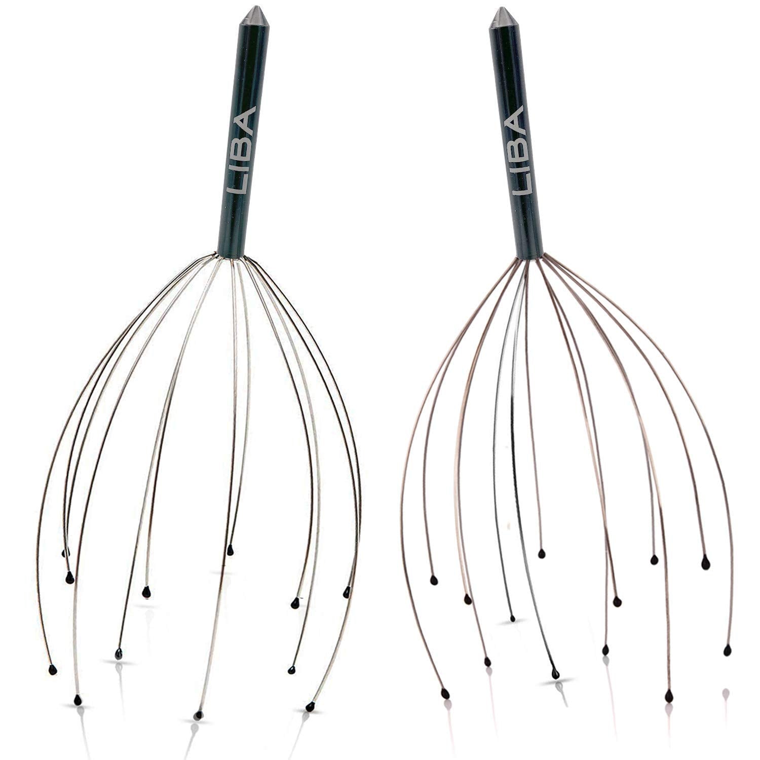 LiBa Scalp Massager Tool (2-Pack) for a Rejuvenating Head Hair Scratcher Massage No Painful Scratches, Tangling, or Hair Pulling