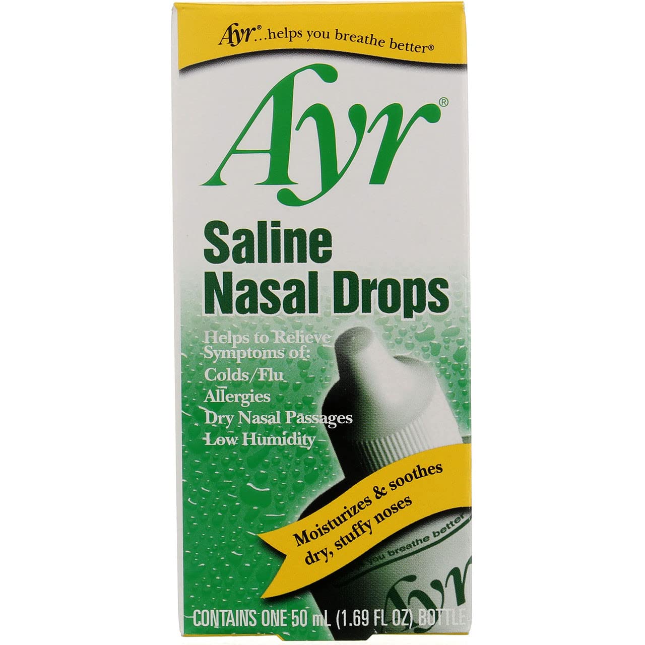 Ayr Saline Nasal Drops - 1.69 oz, Pack of 4