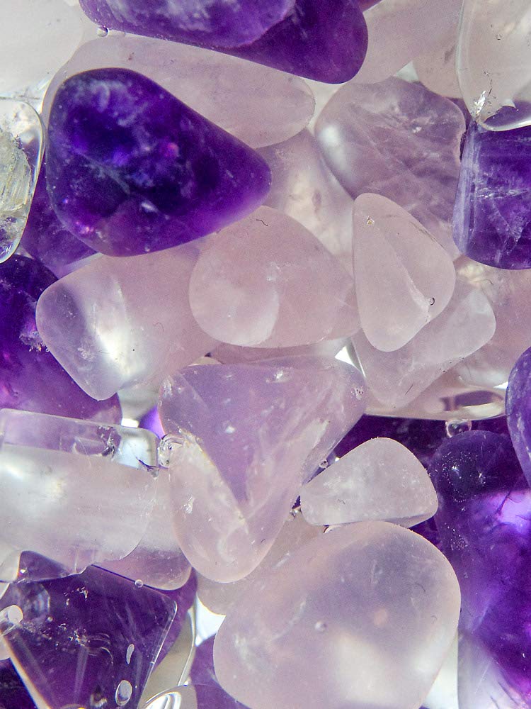 VitaJuwel Gemstone Vial WELLNESS with Amethyst, Rose Quartz & Clear Quartz - Balance, Relaxation & Clarity