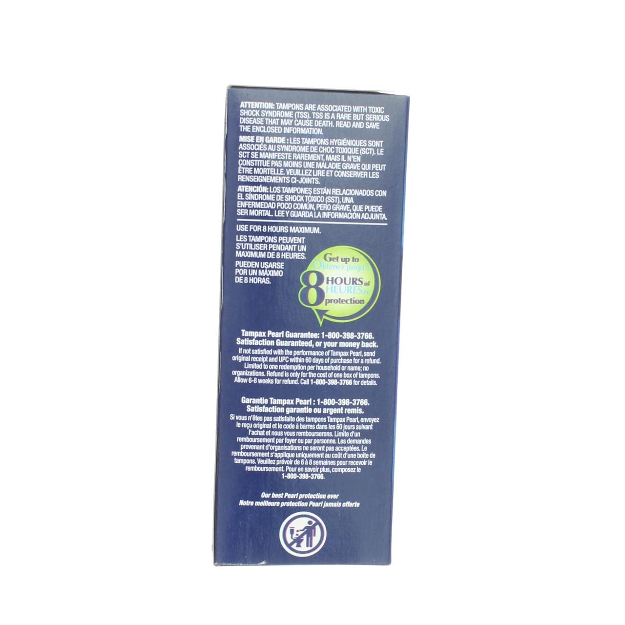 Tampax Tampons Pearl Super 18 Count Unscented (Pack of 2)