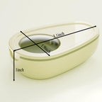 Zinmilin Avocado-Shaped Pill Cutter, Splitter for Small & Large Pills, 2-Compartment, Green, 1 Count