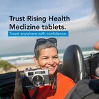 Rising Health Motion Relief and Nausea - Meclizine HCL 25mg - Antiemetic, Motion Relief Chewable Tablets (100)