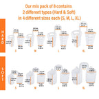 Nose Vent Sinus Relief Dilator (Pack of 8 Various Sizes) - A Simple Solution for Nasal Snorers - Reusable Snoring Device to Enjo