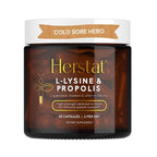 Herstat L-Lysine & Propolis | Advanced Lip Health & Immune Support | High Strength Formula with Quercetin, Vitamin C, Vitamin E 