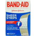 BandAid Brand TruStay Sheer Strips Adhesive Bandages For First Aid And Wound Care, All One Size, 40 Ct