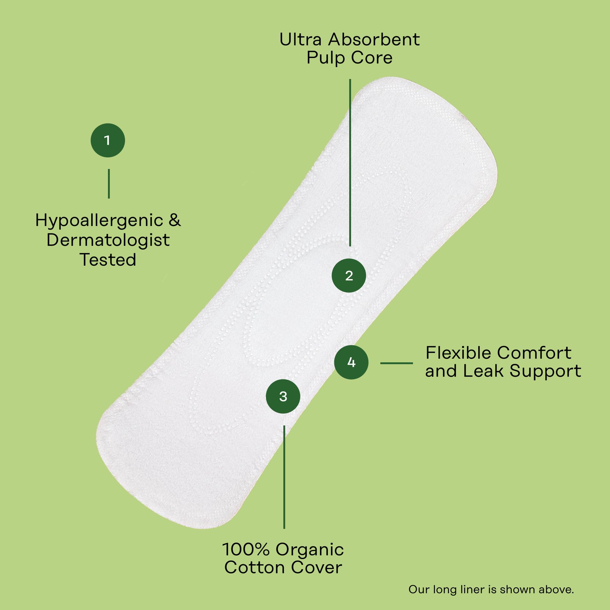 The Honey Pot Company - Herbal Panty Liners for Women - Long Panty Liners - Infused w/Essential Oils for Cooling Effect & Organi