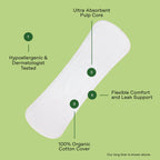 The Honey Pot Company - Herbal Panty Liners for Women - Long Panty Liners - Infused w/Essential Oils for Cooling Effect & Organi