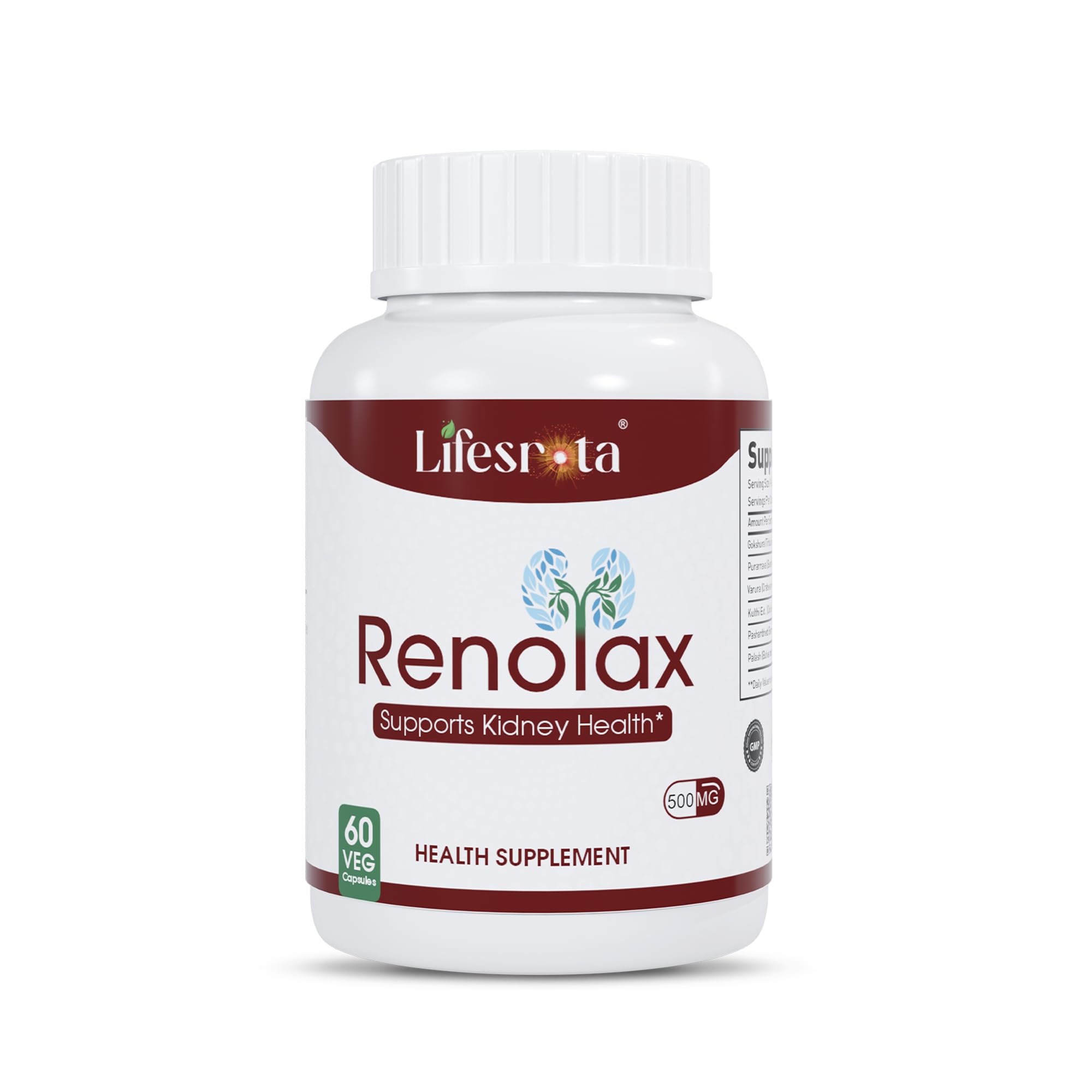 Lifesrota Renolax Ayurvedic Kidney Support Supplements  Natural Herbal Formula To Help Maintain Creatinine Level, Support Kidne
