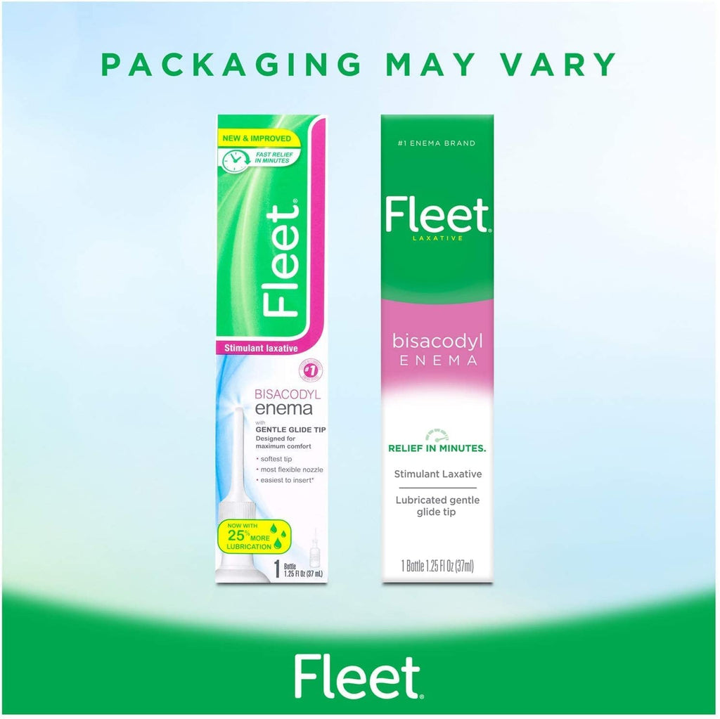 Fleet Laxative Bisacodyl Enema, 1.25 fl oz (Pack of 5)