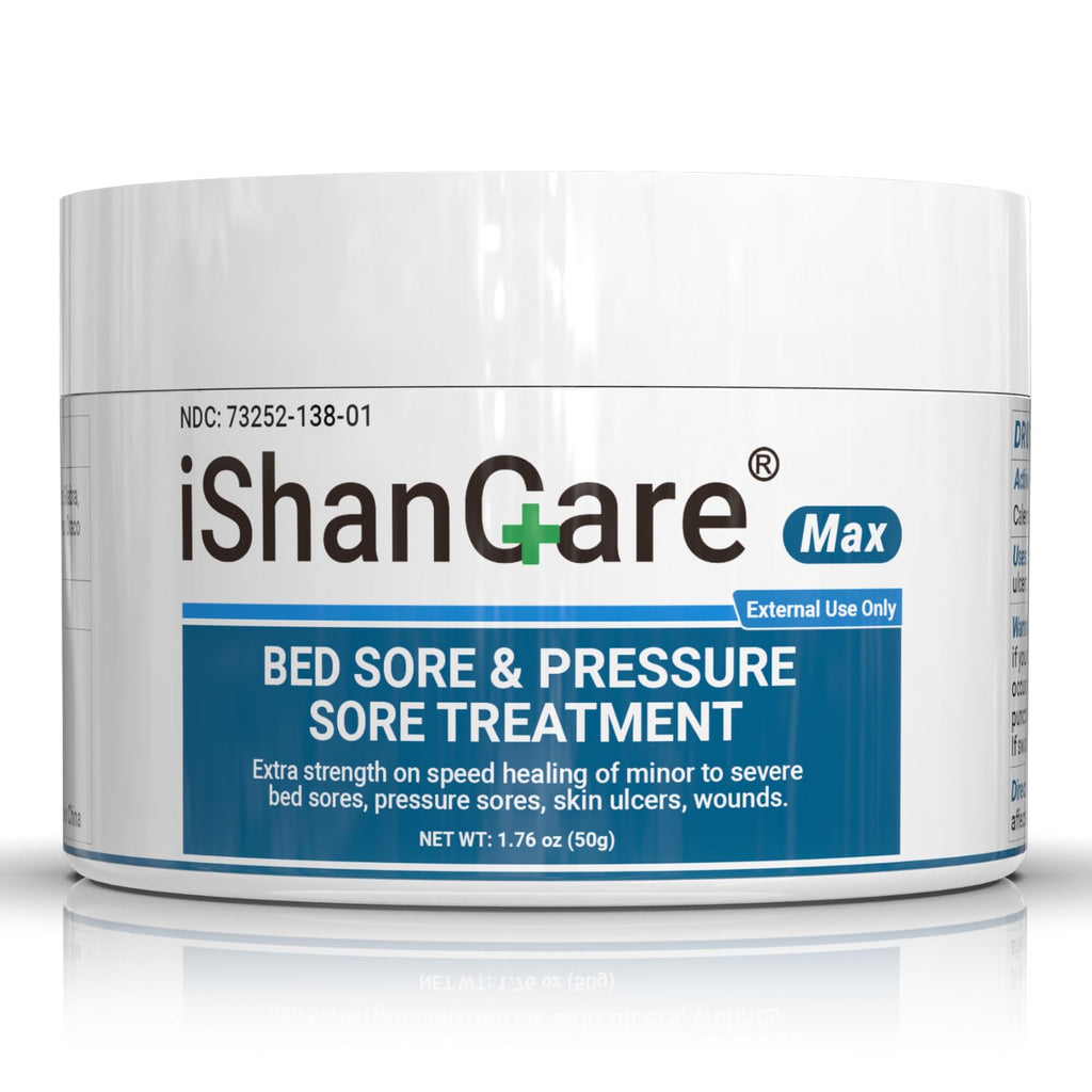 ishancare Bed Sore Cream - Fast & Safe Natural Healing Pressure Sore Cream, Bedsore Wound Care Healing Ointment, Treatment for B