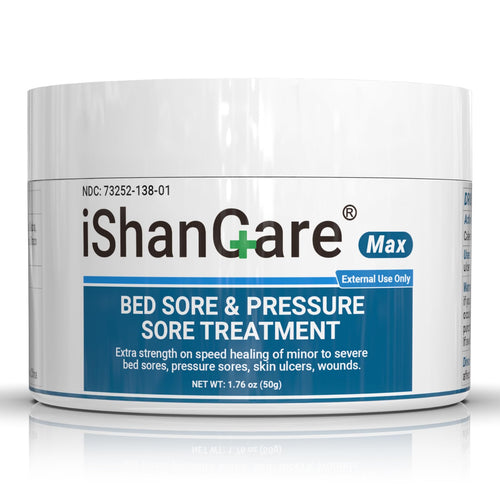 ishancare Bed Sore Cream - Fast & Safe Natural Healing Pressure Sore Cream, Bedsore Wound Care Healing Ointment, Treatment for B