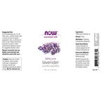 NOW Foods Lavender Oil, 4 Fluid Ounce + 1 Dropper