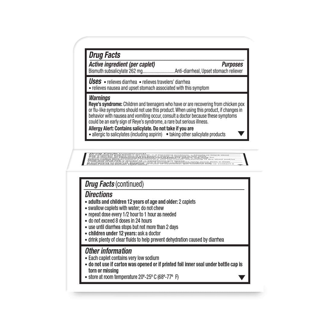 Kaopectate Multi-Symptom Anti-Diarrheal& Upset Stomach Reliever, 28 Caplets, White