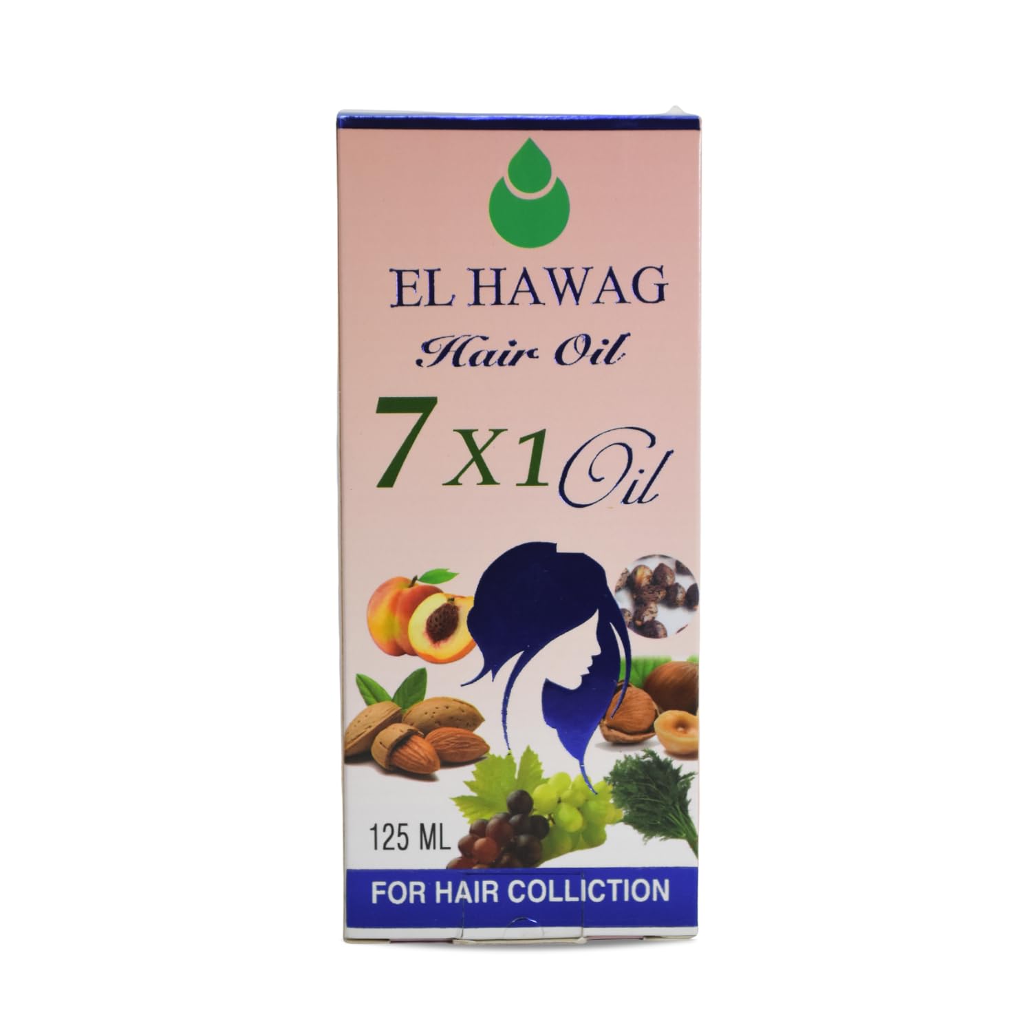 bonballoon Original Elhawag El Hawag 7 x1 Oil Hair Care Watercress Strengthens Of Hair From Root To End (1 Pack = 4.41oz / 125ml