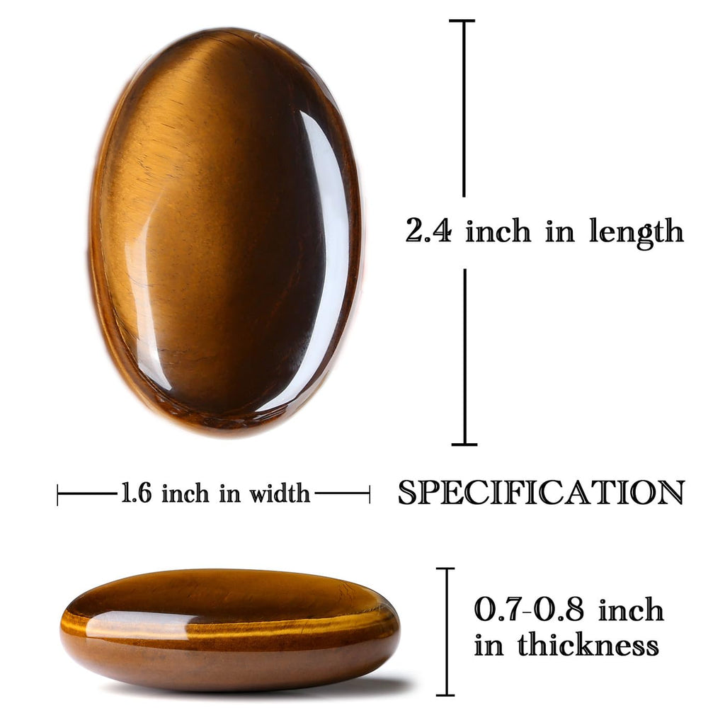 MAIBAOTA 2.4'' Lapis Lazuli Crystal Stone Polished Palm Stone 0.7'' Thick Natural Reiki Gemstone Worry Stone Healing Crystals En