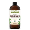 Banyan Botanicals Sesame Oil - Organic & Refined Sesame Oil for Skin, Body, Hair & More - Multiple Sizes - 16 oz - Non GMO Susta