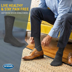 Dr. Scholl's Men's Diabetes & Circulator Sock, Black, 13-15 US