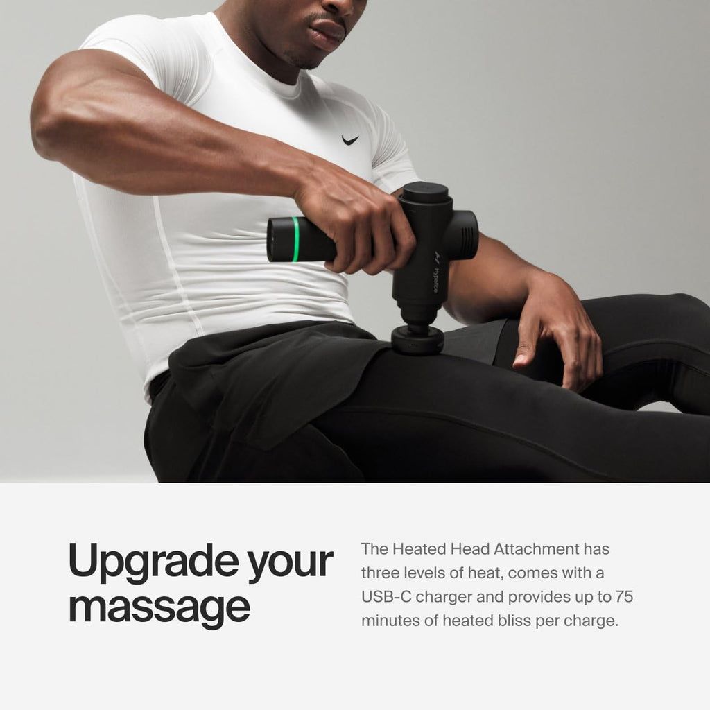 Hypervolt Heated Head Attachment - Compatible with All Hypervolt Models - Relax and Loosen Sore and Tight Muscles - FSA and HSA
