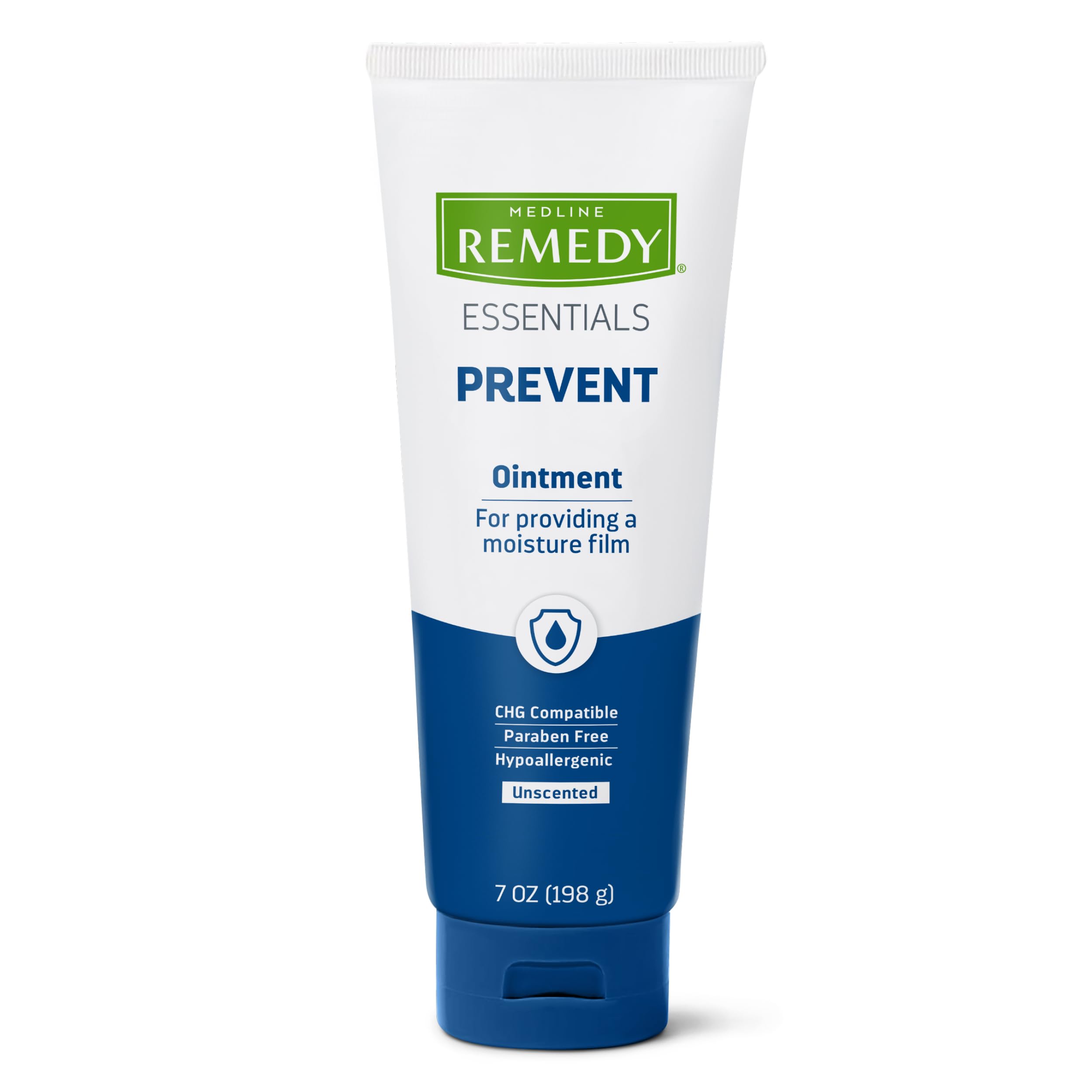 Medline Remedy Essentials Ointment (7 oz Tube), Unscented, Moisturizing Breathable Film, Aloe, Vitamins A, D & E, Soothing Incon