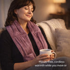 Warming Scarf for Soothing Hot/Cold Aromatherapy, Winter Warm Scarves with Pocket