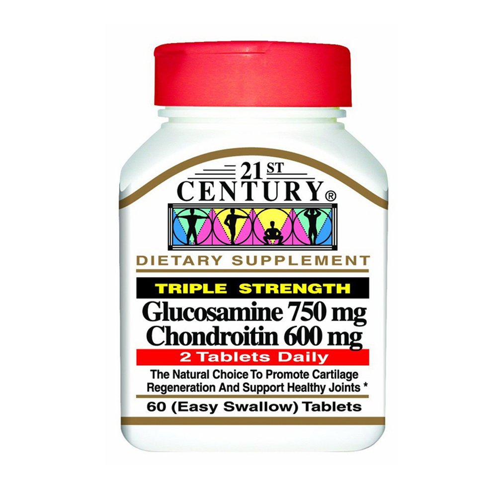 21St Century Glucosamine and Chondroitin Triple Strength - 60 Tablets