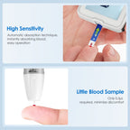 Glucoracy Blood Glucose Test Strips G-425-2, 200 Blood Sugar Test Strips for Diabetes, 200 Lancets, Self Diabetes Blood Glucose