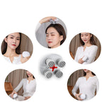 HaoToning Electric Scalp Massager, Head Scratcher Mimics Four-Finger Kneading Massage, Rechargeable & Waterproof, Pets Massager