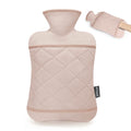 BYXAS Hot Water Bag with Cover-2.0L BPA Free PVC Hot Water Bottle Odorless Superior Material Hot Water Bottle Bag-Light Pink