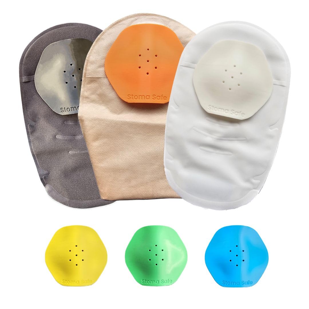 Stoma Safe StomaSafe | Stoma Protector | Stoma Shield | Ostomy Protector | Protective Hernia | Ostomy Bag (White)