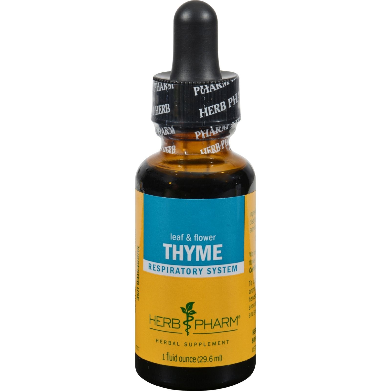Herb Pharm Certified Organic Thyme Liquid Extract for Respiratory System Support - 1 Ounce (DTHYME01)