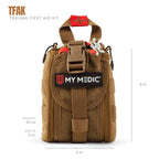 MY MEDIC TFAK Trauma First Aid Kit - Emergency Medical Rescue Gear Bag & Tactical Survival Supplies for Hunting, Hiking, Camping